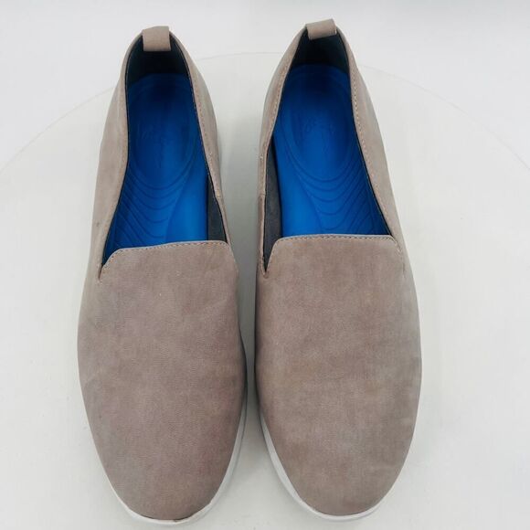 Me Too Gage Comfort Slip On Frost Grey Nubuck Leather Sneakers Size 11M - Picture 5 of 15